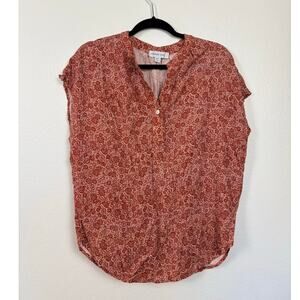 Amour Vert Floral Sleevless Blouse Small